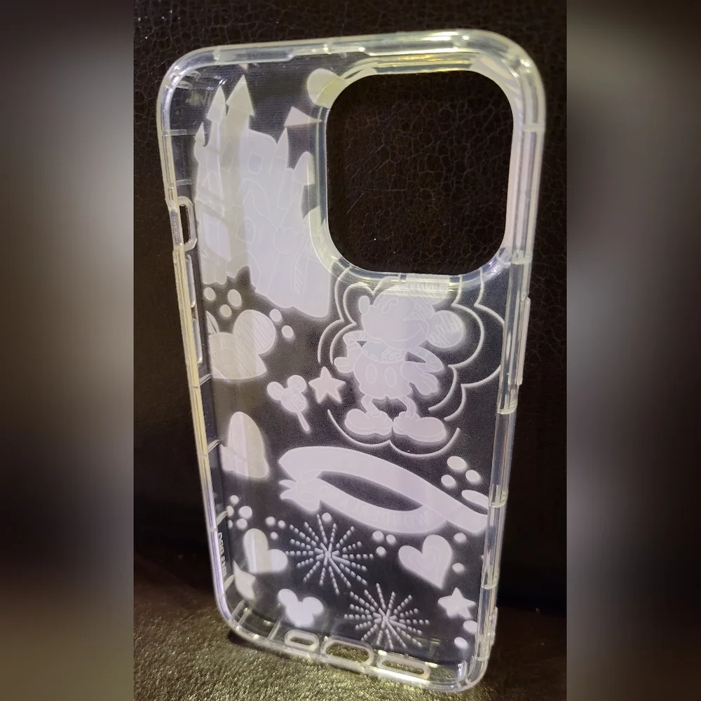 Clear Cover for iPhone 13 Pro Cute Soft Case, Mickey Castle